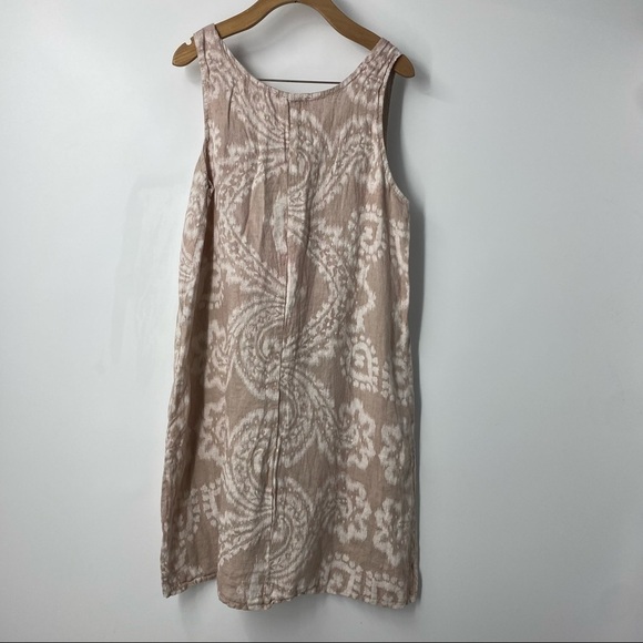 Lea Rigoli printed Italian linen shift dress M - Picture 3 of 7